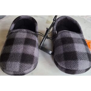 Wonder Nation boy loafer slip on casual shoes black grey U.S. size 7-8